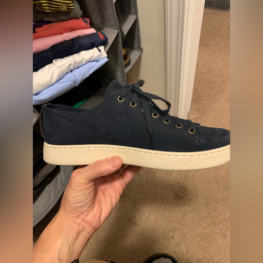 UGG Men's Navy Casual Sneakers Suede/Nubuk Leather